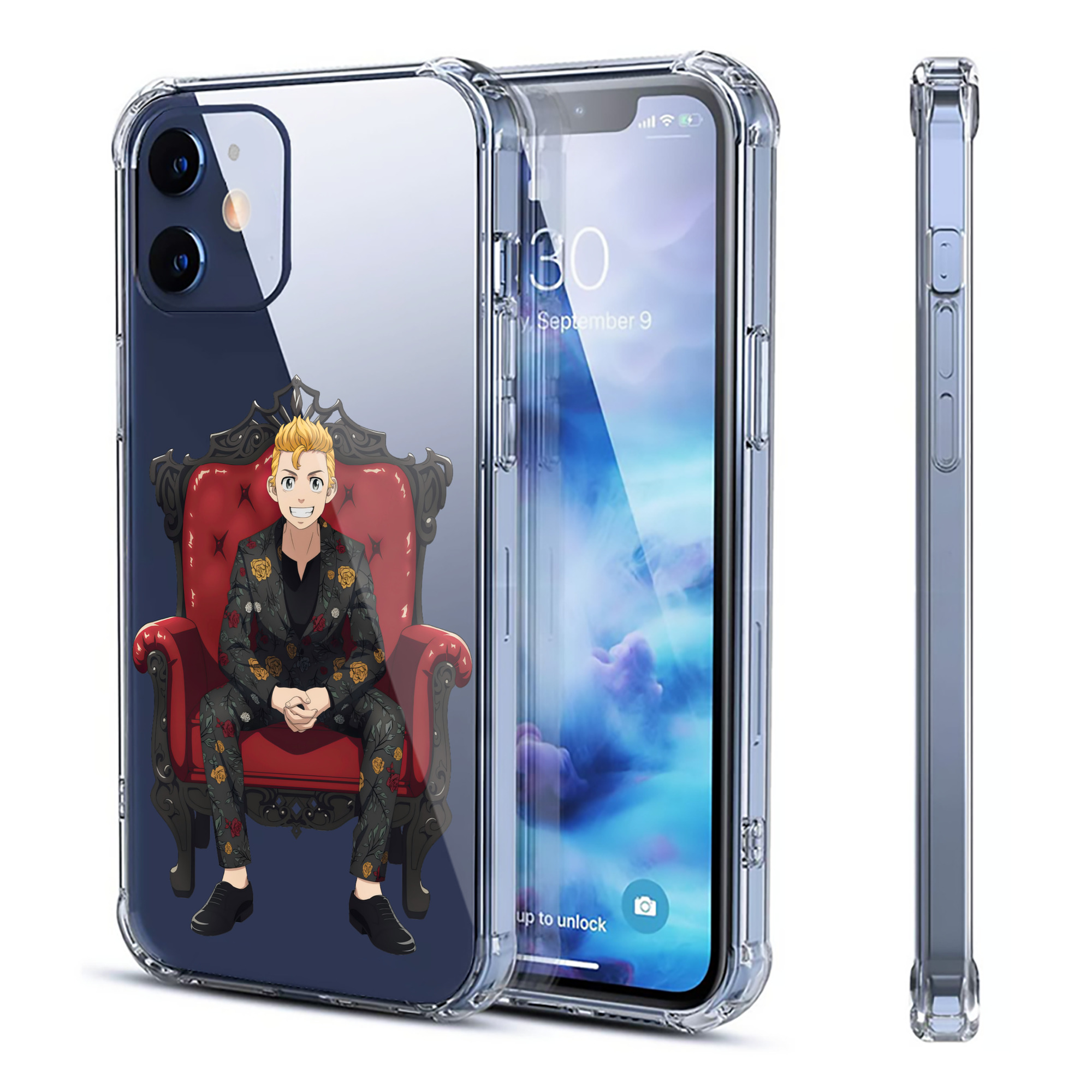 （画像用） 東京リベンジャーズ Tokyo Revengers 【iPhone 12シリーズ対応】透明スマホケース（クリアソフトケース）